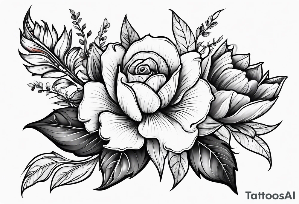 flower tattoo idea