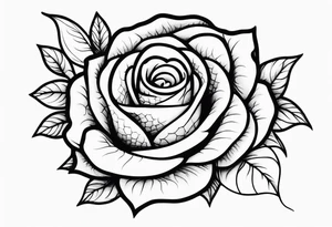 rose, snake, tattoo idea