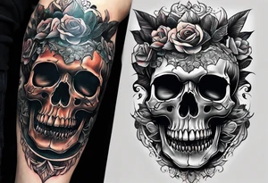 Skull Knee tattoo tattoo idea