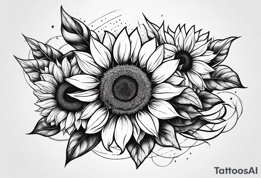 Sunflowers tattoo idea