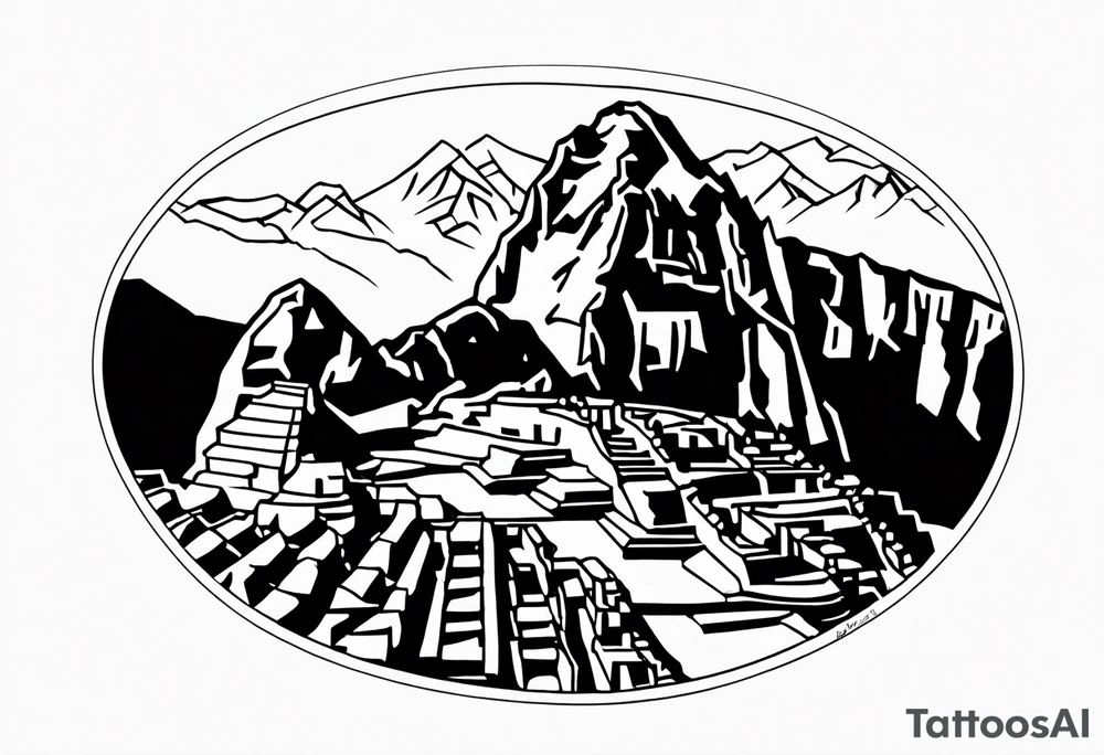 Machu Picchu tattoo idea
