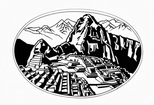 Machu Picchu tattoo idea