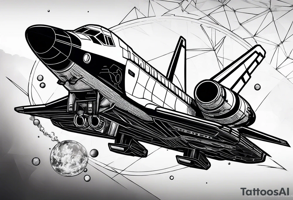 black and white space shuttle launching into space tattoo idea black and white space shuttle launching into space tattoo idea