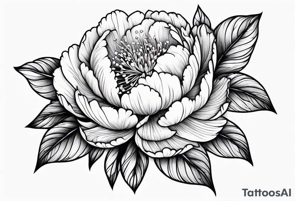 peony tattoo tattoo idea