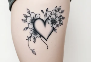 flowers , heart , soul , meaning tattoo idea