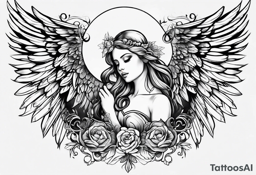 . angel tattoo idea