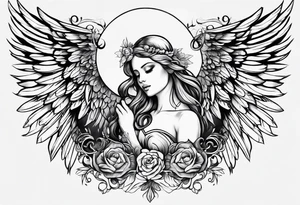 . angel tattoo idea