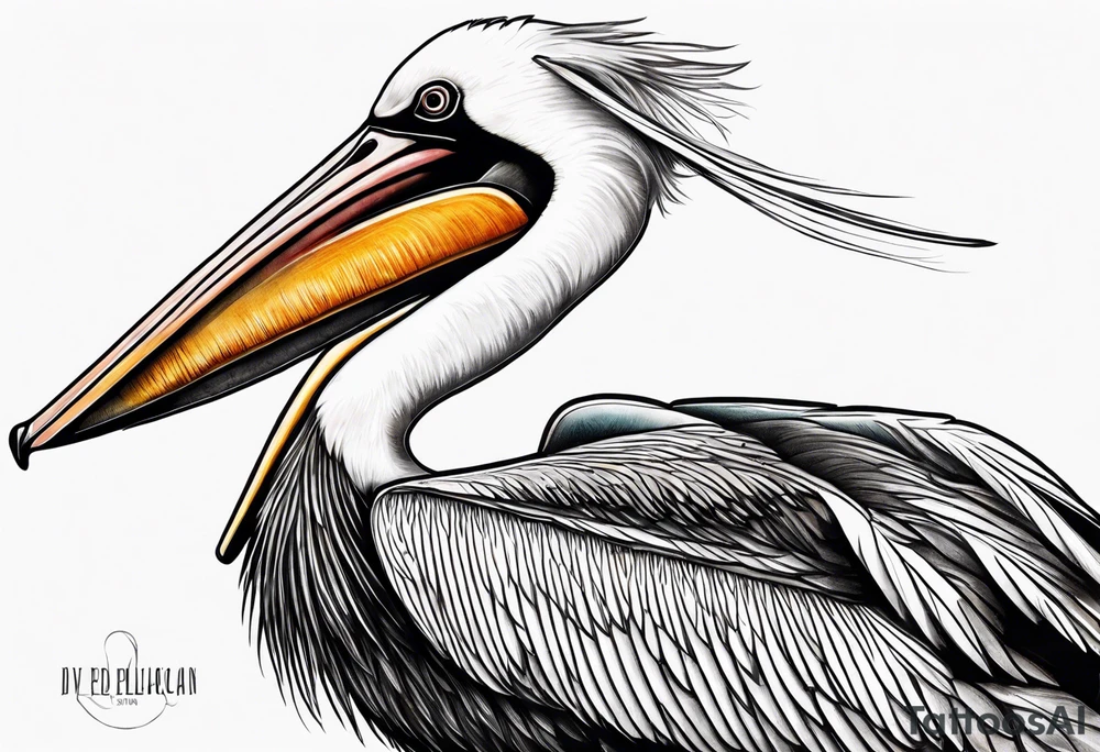dive pelican tattoo idea