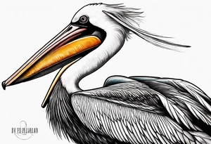 dive pelican tattoo idea