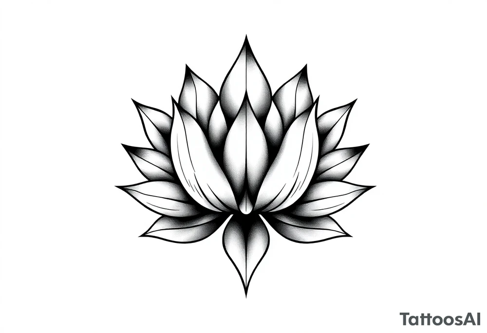 Lotus flower tattoo idea