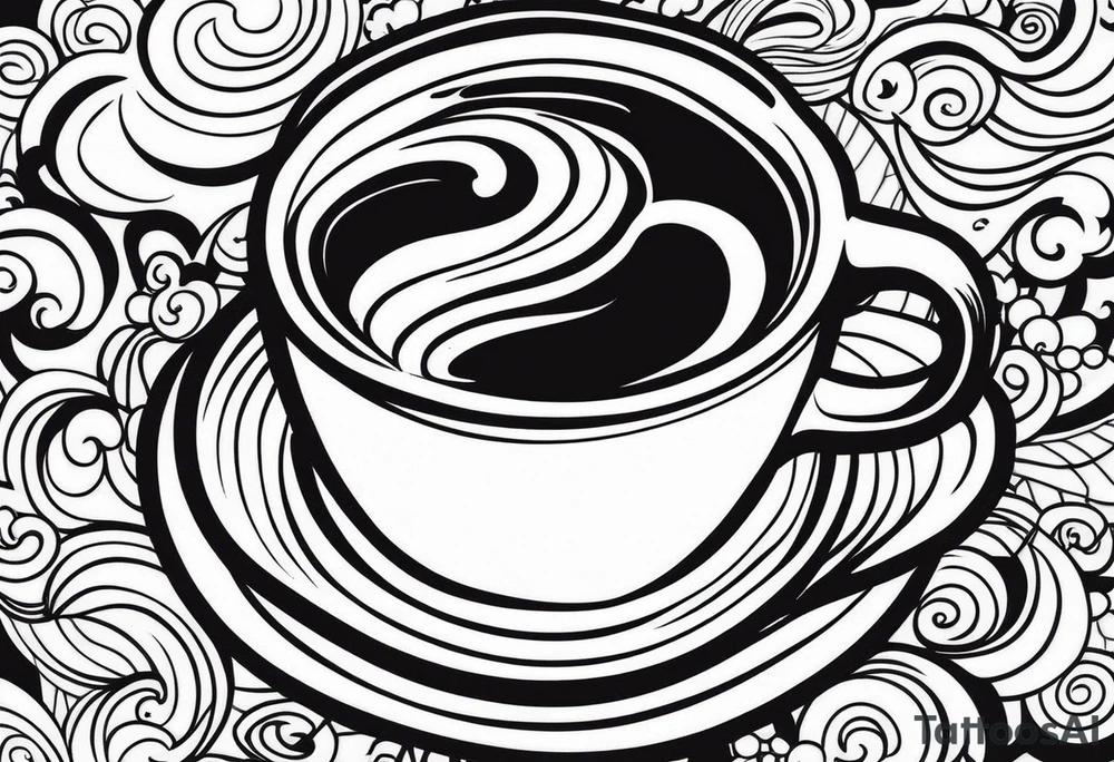 Coffee mug tattoo idea