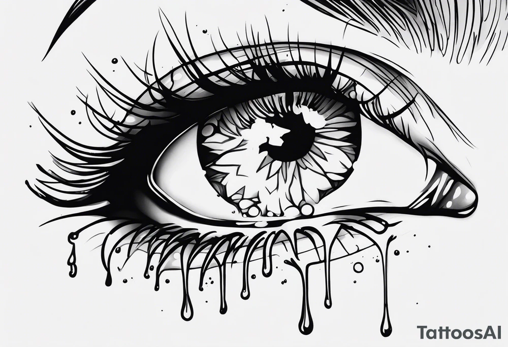 Tears ricocheting tattoo idea
