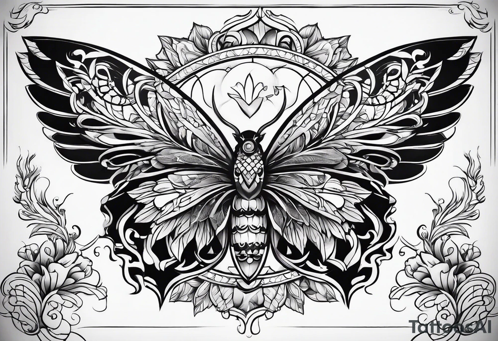 design a tattoo in concept of karma tattoo idea