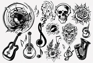 music tattoo idea