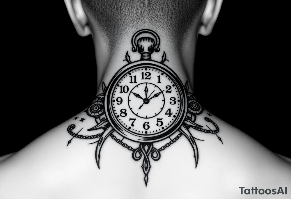 Demon Slayer, doctor who circles, Naruto, betrayed partner, survivors, pocket watch set for 11:11 tattoo idea