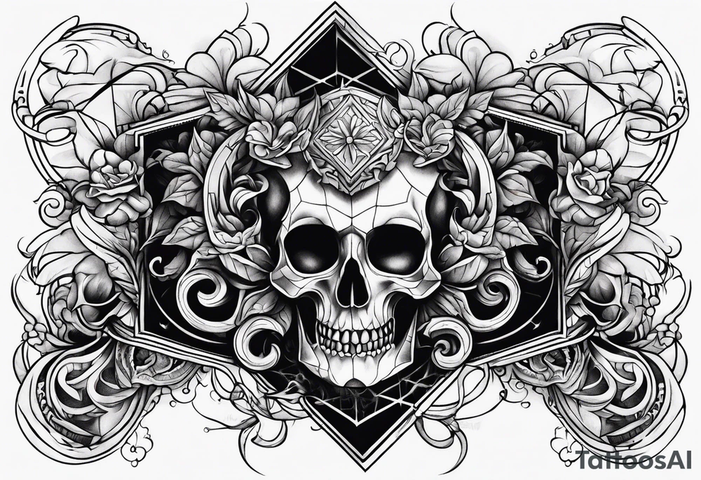 Tattoo about life and hell tattoo idea
