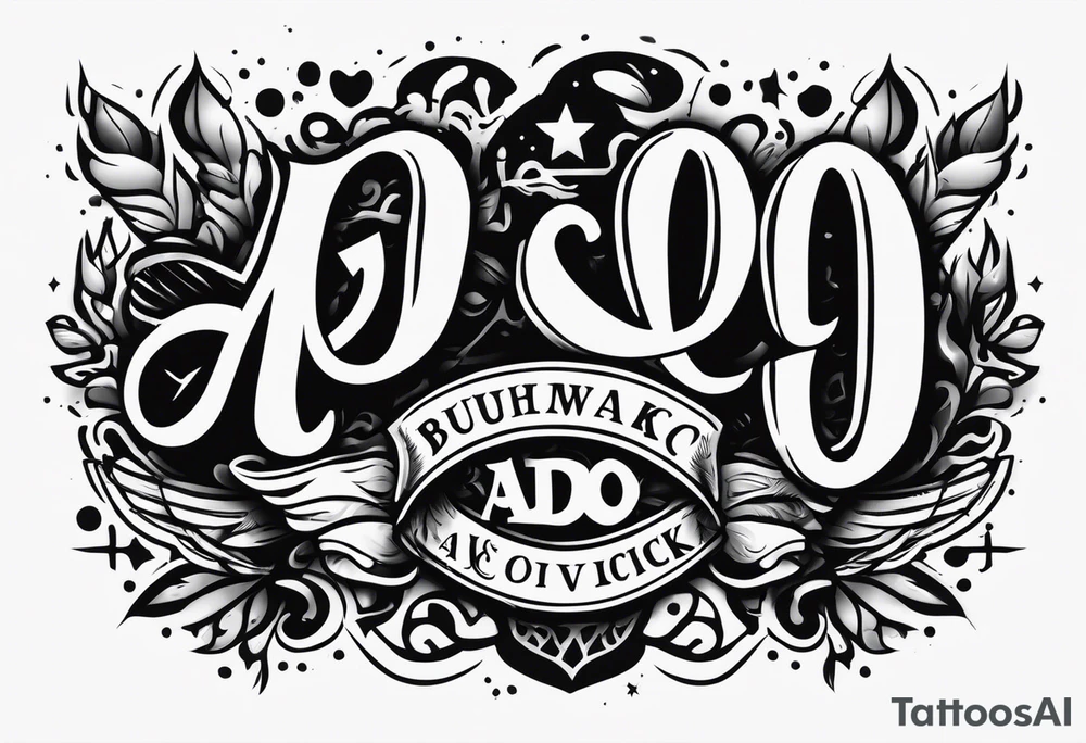 A banner that reads AO..BUSHWICK tattoo idea