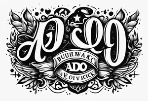 A banner that reads AO..BUSHWICK tattoo idea