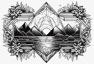 depression, grief and ptsd tattoo idea