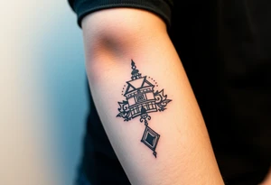 nepal tattoo that shows strength, creativity, independence and masculinity tattoo idea