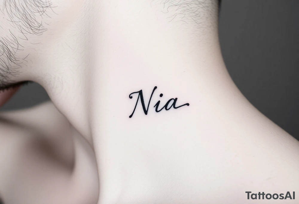 name Nia tattoo idea