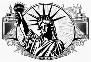 Statue of Liberty tattoo idea