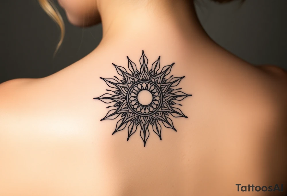 Sun tattoo idea