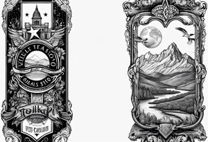 Texas, Colorado, world travel tattoo idea