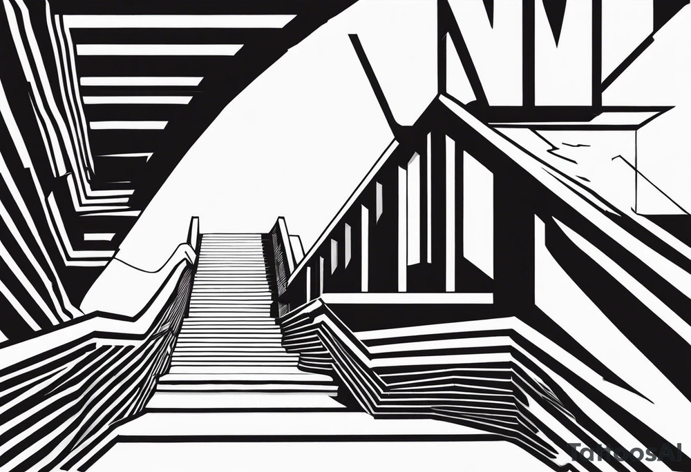 Valhalla stairs tattoo idea