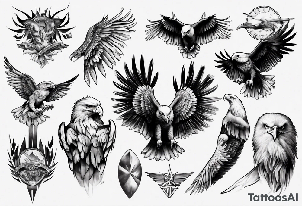 aigle bicéphale tattoo idea