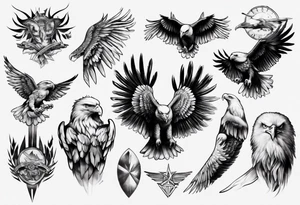 aigle bicéphale tattoo idea