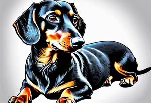 Dachshund tattoo idea