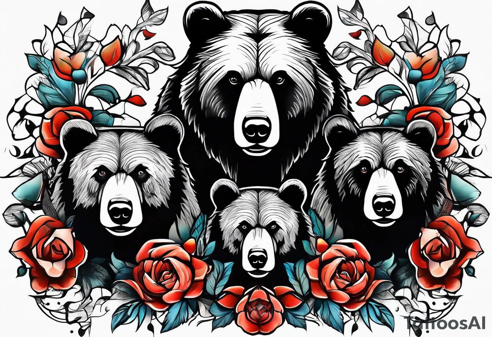 Bear Family tattoo idea