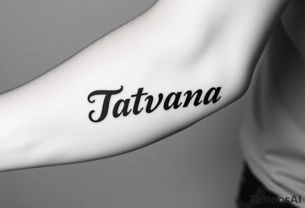 Name Tatayana for a father tattoo idea