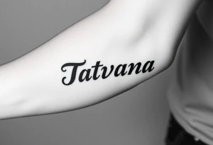Name Tatayana for a father tattoo idea