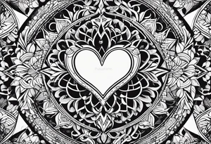 heart/dimond shape, two parts that are symmetrical, resembling lungs or breathing tattoo idea