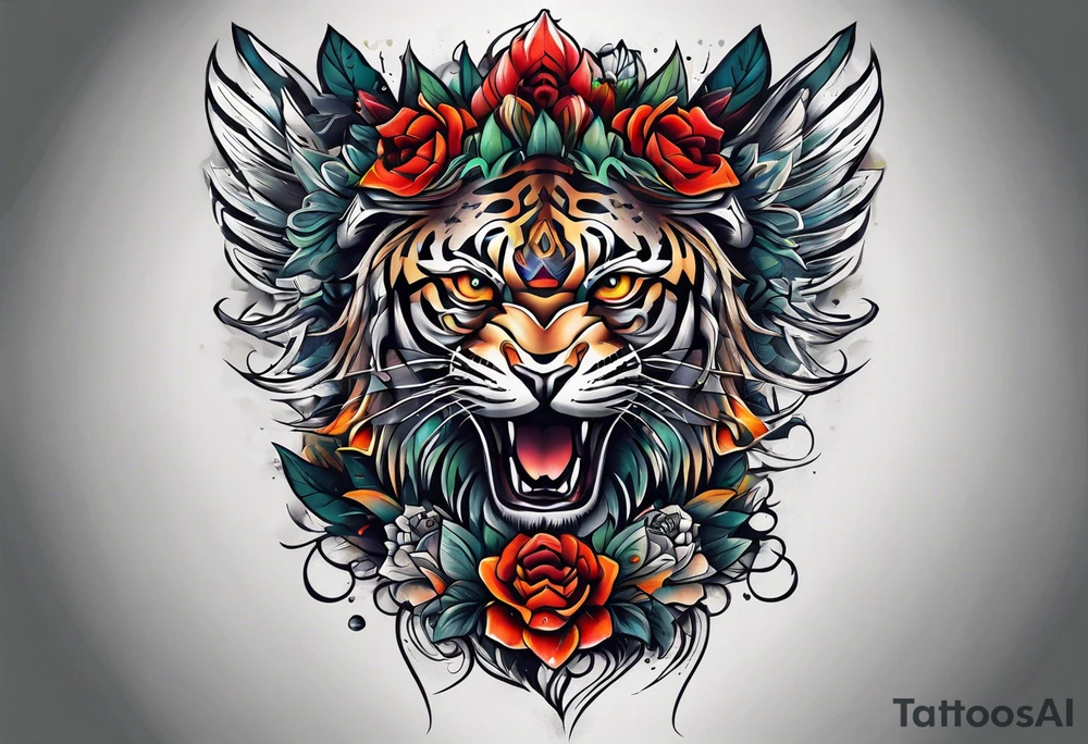 Knee tattoo tattoo idea