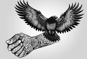forearm strength, cool tattoo idea