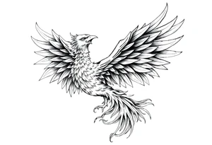Phoenix rising tattoo idea