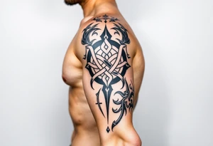 tibetan endless knot tattoo idea