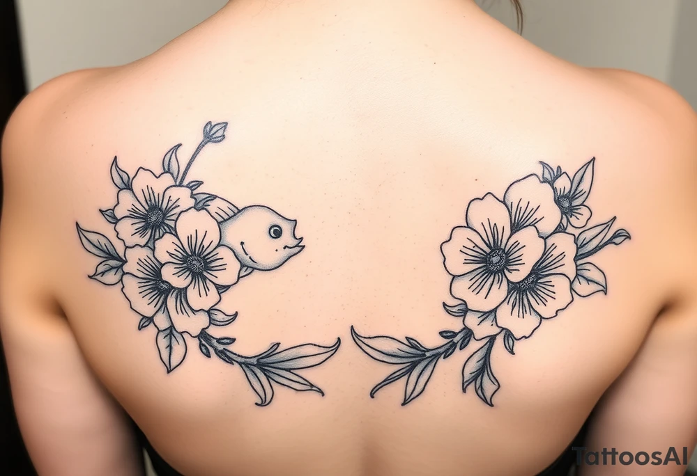 Strong, queen, Pisces, beauty, flowers, independent, survivor, domestic violence survivor, suicide awareness, warrior, independent tattoo idea