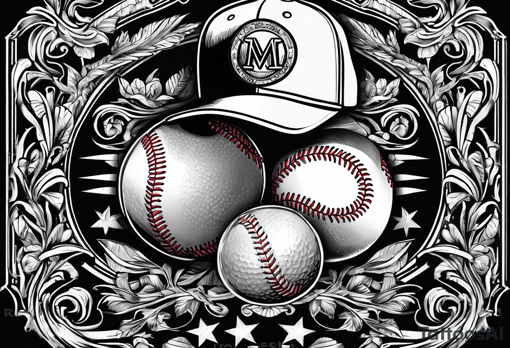 Baseball beer tattoo idea