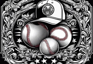 Baseball beer tattoo idea