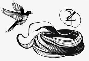 A Snake and a dove with “Matthew 10:16” included tattoo idea