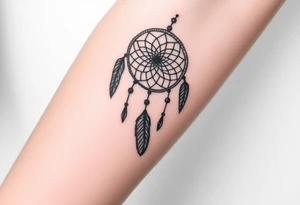 dreamcatcher with feathers for the memory of my grandma tattoo idea