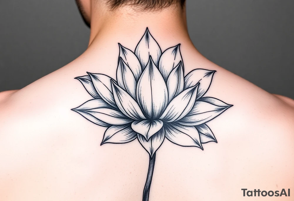 lotus flower frost tattoo idea