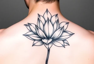 lotus flower frost tattoo idea