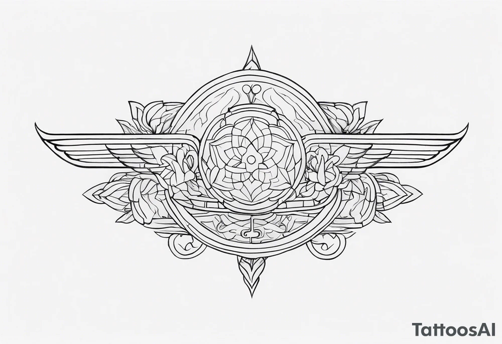 horizontal tattoo idea