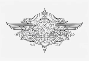 horizontal tattoo idea