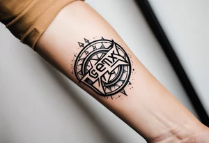 forearm tattoo that says  GenX OG tattoo idea